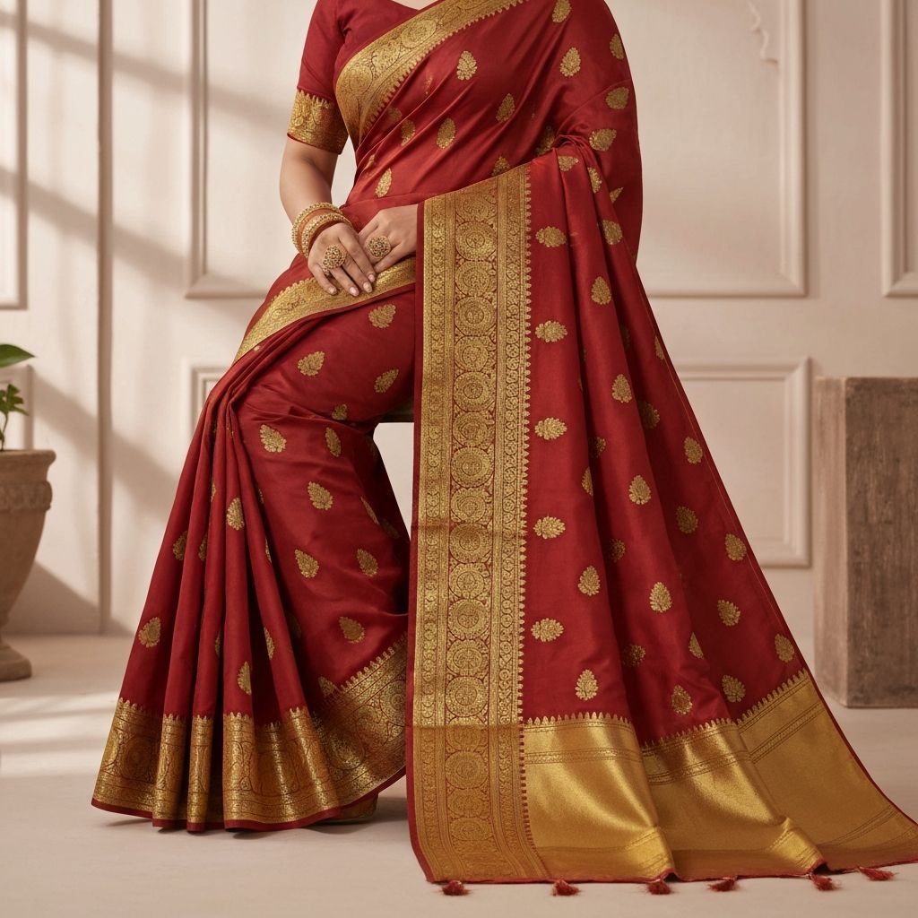 Designer saree fabric